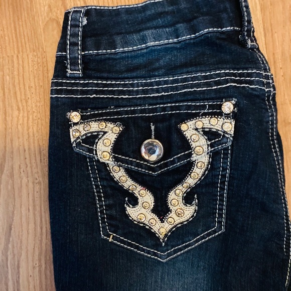 🤩2Bebe Rhinestone Jeans🤩 - Picture 2 of 5